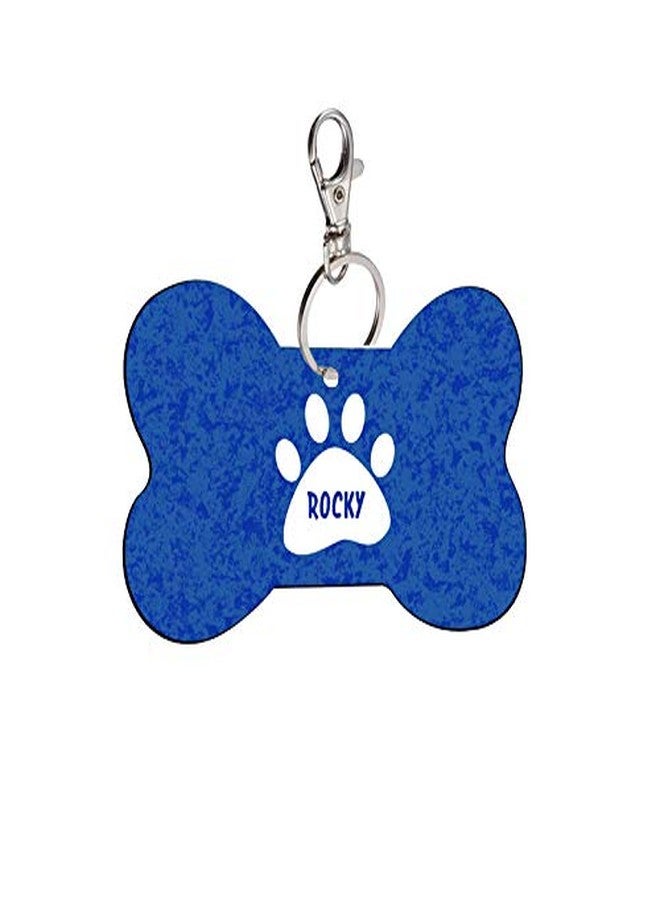 Sky Trends Bone Shape Collar Locket/Pendant for Dogs & Puppy -581, Multicolour, Medium, 1 Count - Rocky